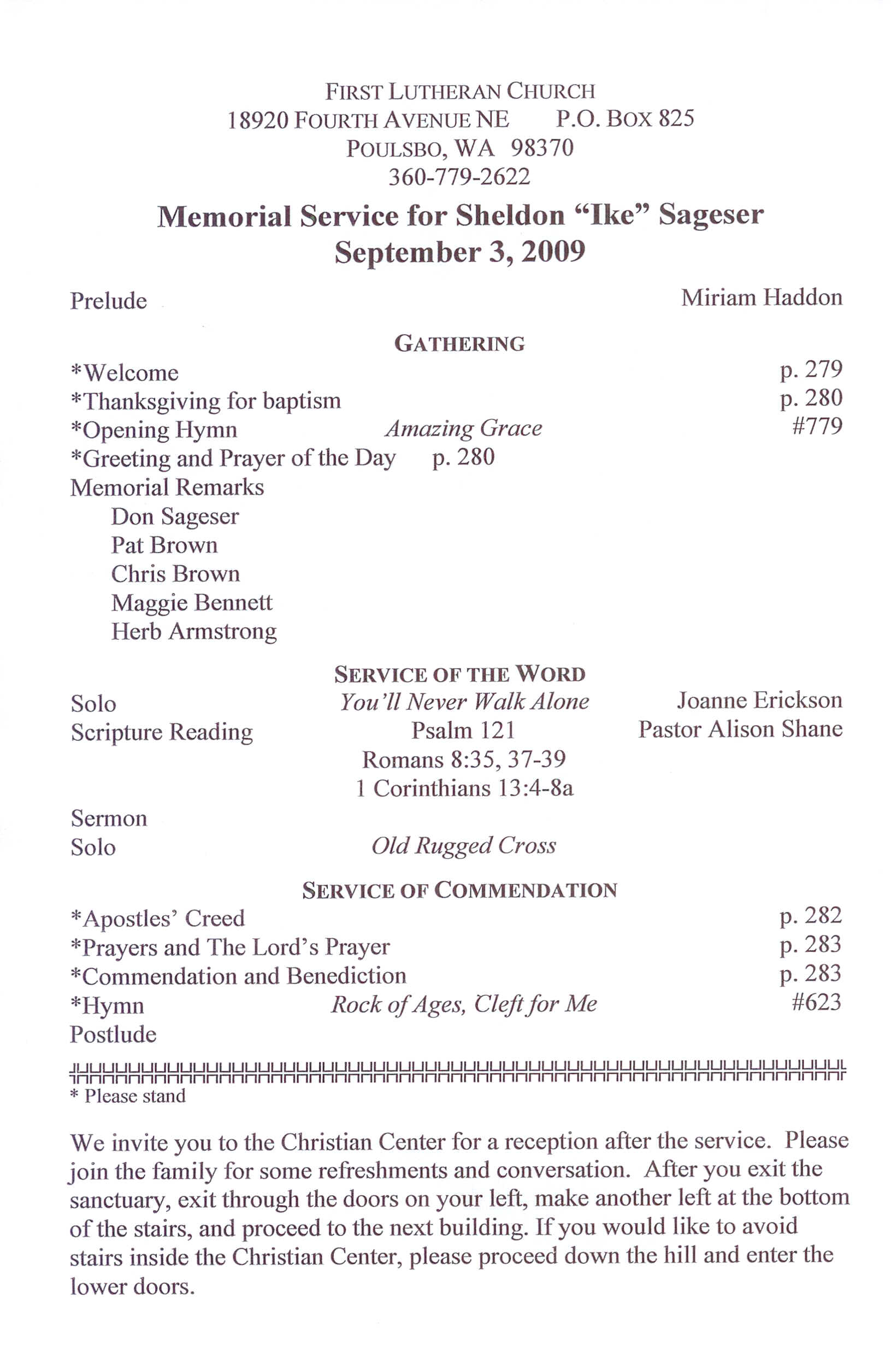 Memorial Flyer Page 1